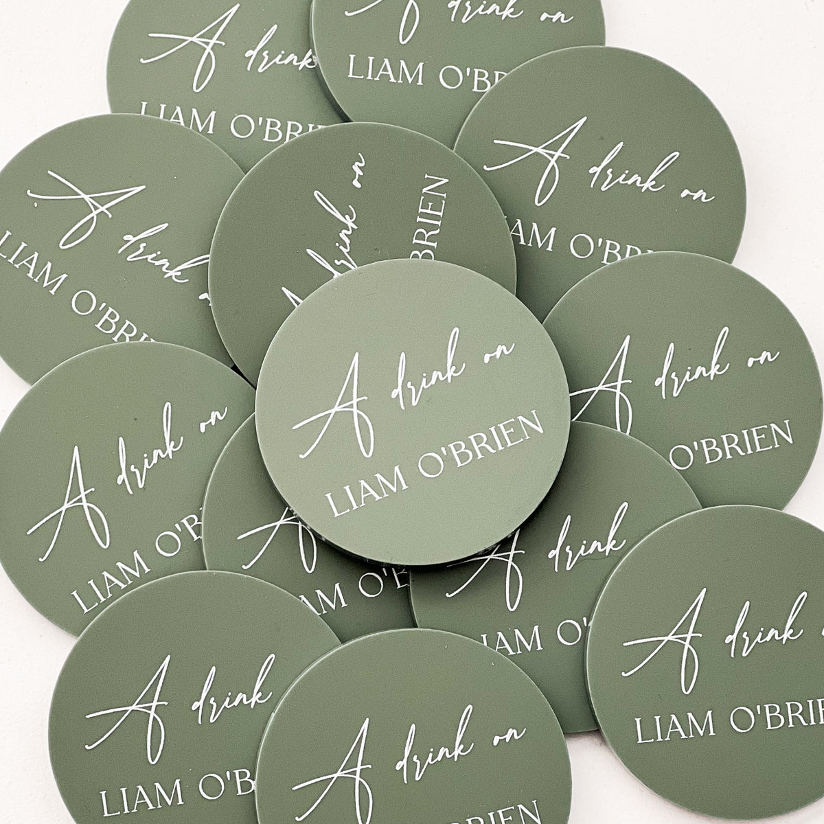 Sample Token Guest Free Drink Token for Wedding Guests - Wedding Favour Drink Token – Elle ...