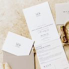 Classic Monogram Concertina Wedding Invitation - Aldgate Collection, Elle Bee Design