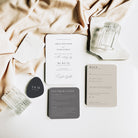 Neutral Shaped Invitation Suite - Aldgate Collection, Elle Bee Design