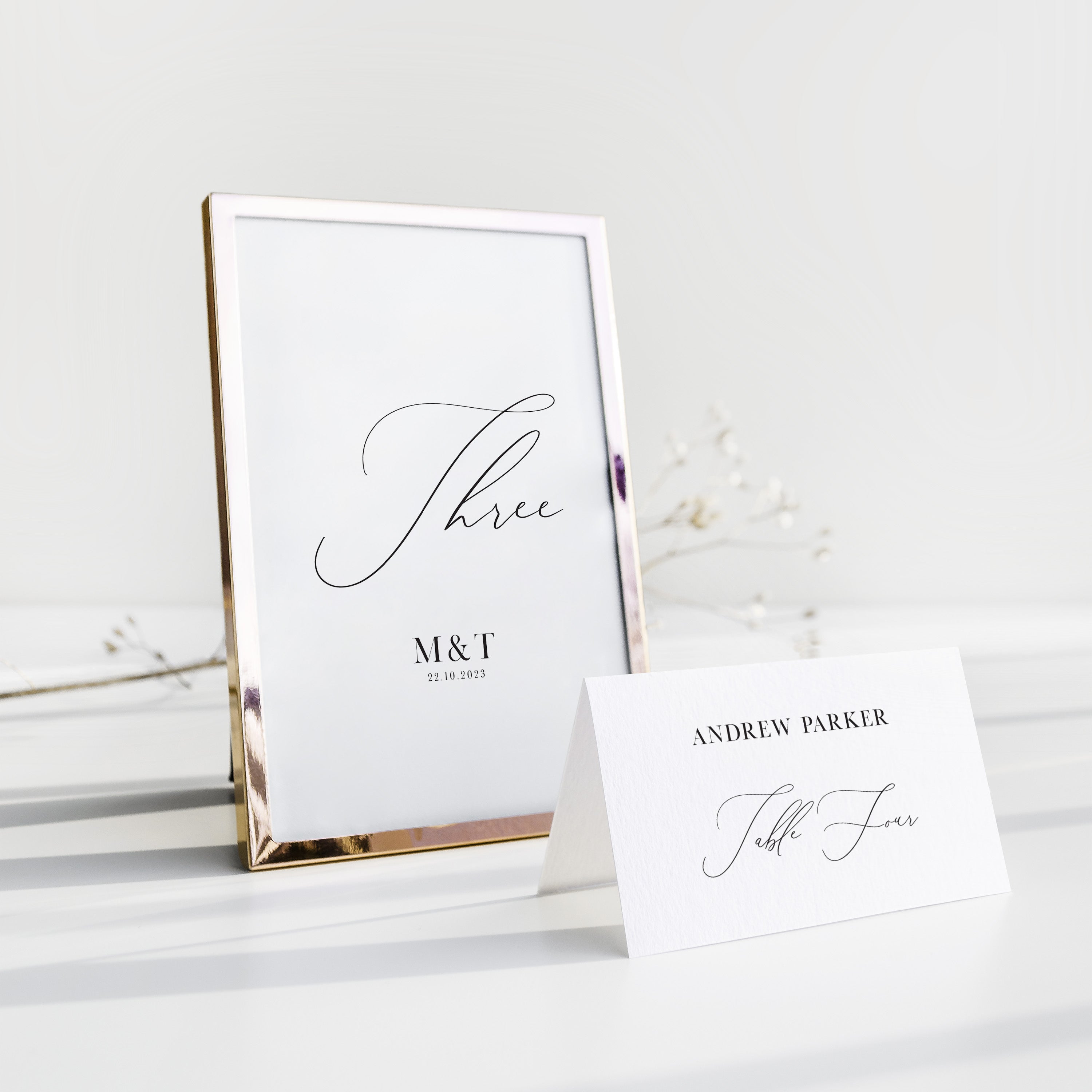 Monogram Wedding Table Numbers - Aldgate Collection, Elle Bee Design