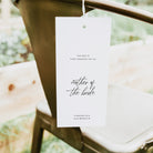 Modern Seat Reservation Tag with Ribbon - The Alice Collection, Elle Bee Design