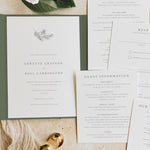 Winter Wedding Pocketfold Invitation - Angel Collection, Elle Bee Design