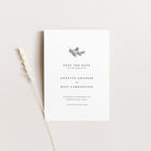 Winter Wedding Save the Date Card - Angel Collection, Elle Bee Design