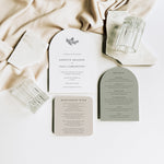 Winter Shaped Wedding Invitation Suite - Angel Collection, Elle Bee Design