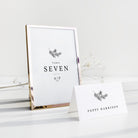 Winter Wedding Table Number and Place Card - Angel Collection, Elle Bee Design