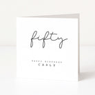 50th Birthday Card for Him or Her