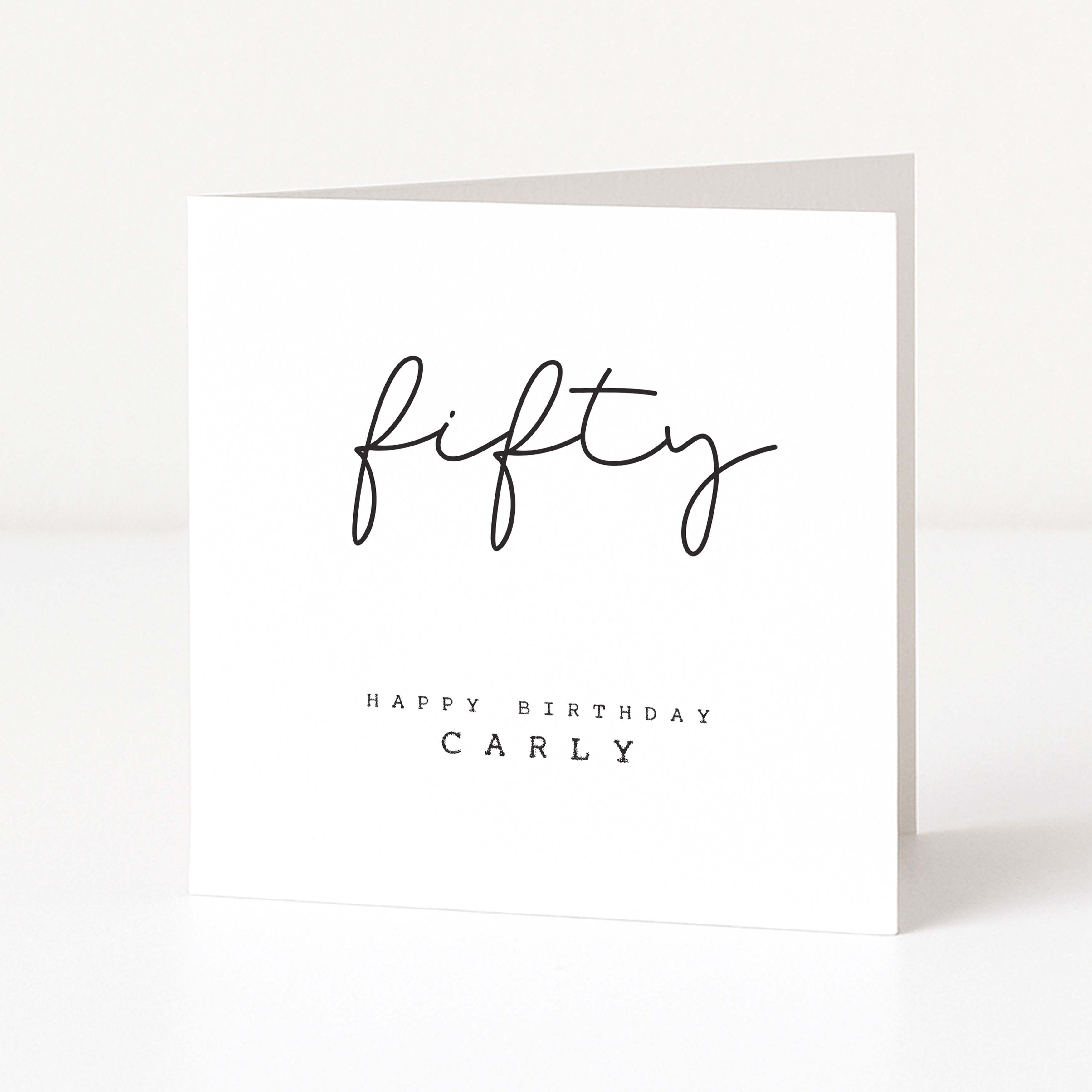 50th Birthday Card for Him or Her