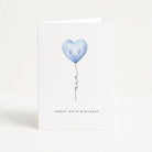 60th Birthday Card for Mum with 60 Blue Balloon
