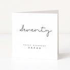 Personalised Birthday Card for 70th