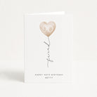 90th Birthday Card with 90 Balloon Illustration