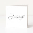 Greeting card with 'On your Sixtieth Birthday' text on a white background