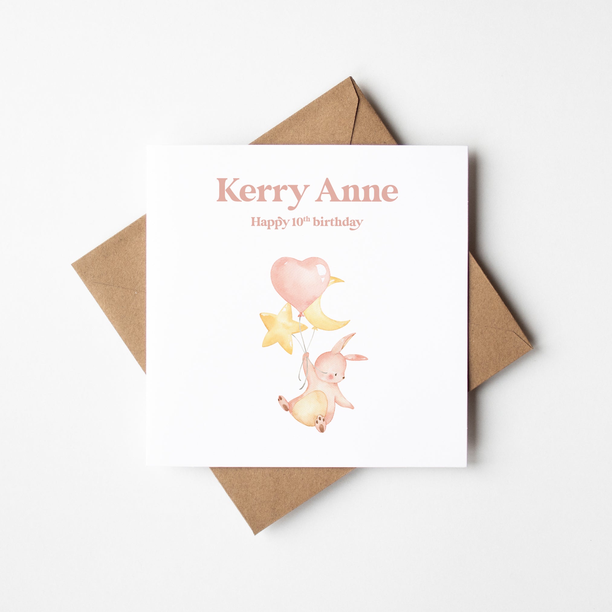 Cute Personalised 10th Birthday Card Keepsake