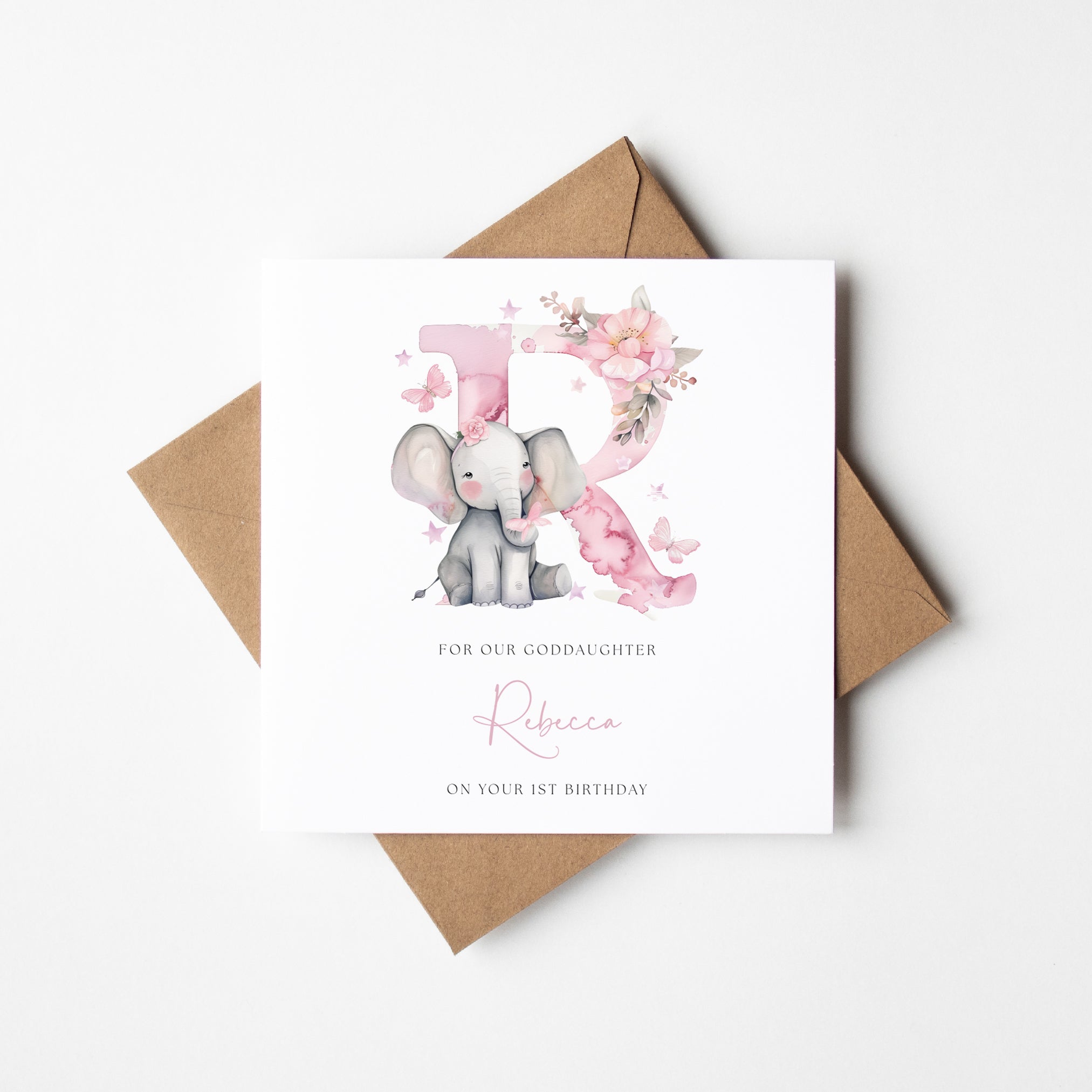 Cute Personalised Girl's Birthday Card - Goddaughter