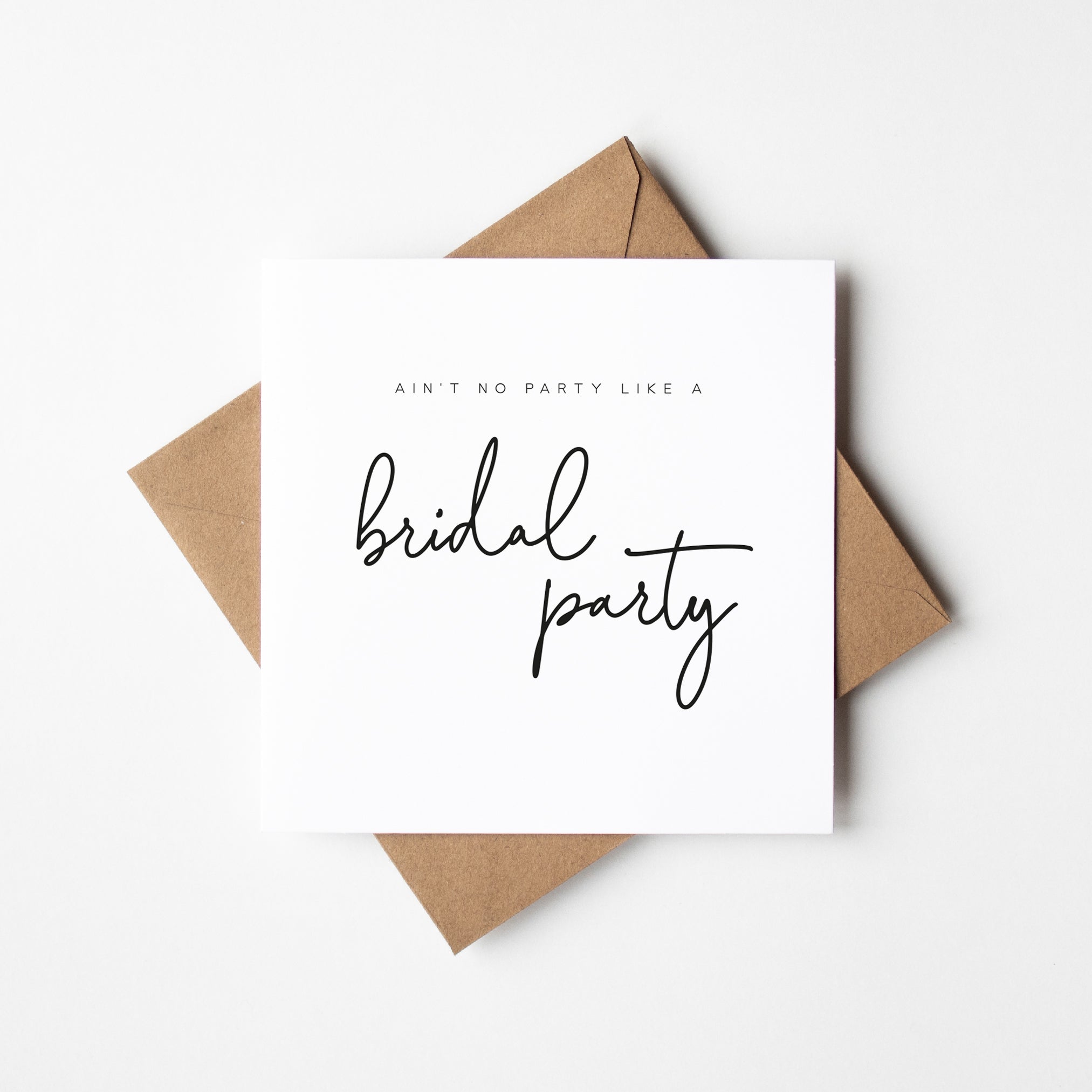 Modern Bridesmaid Proposal Card