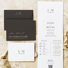 Modern Monogram Concertina Invitation - Belgravia Collection, Elle Bee Design