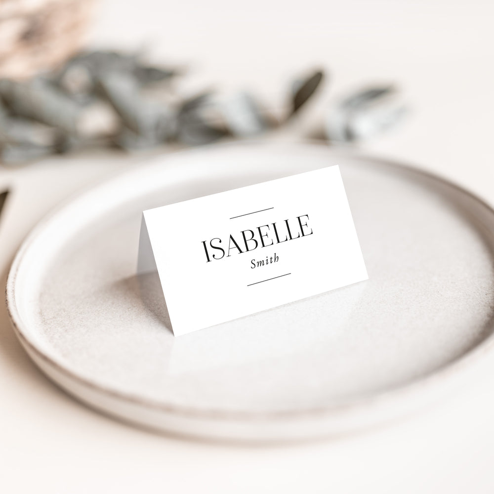 Classical Wedding Place Card - Belgravia Collection, Elle Bee Design