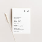 Stylish Monogram Save the Date Card - Belgravia Collection, Elle Bee Design