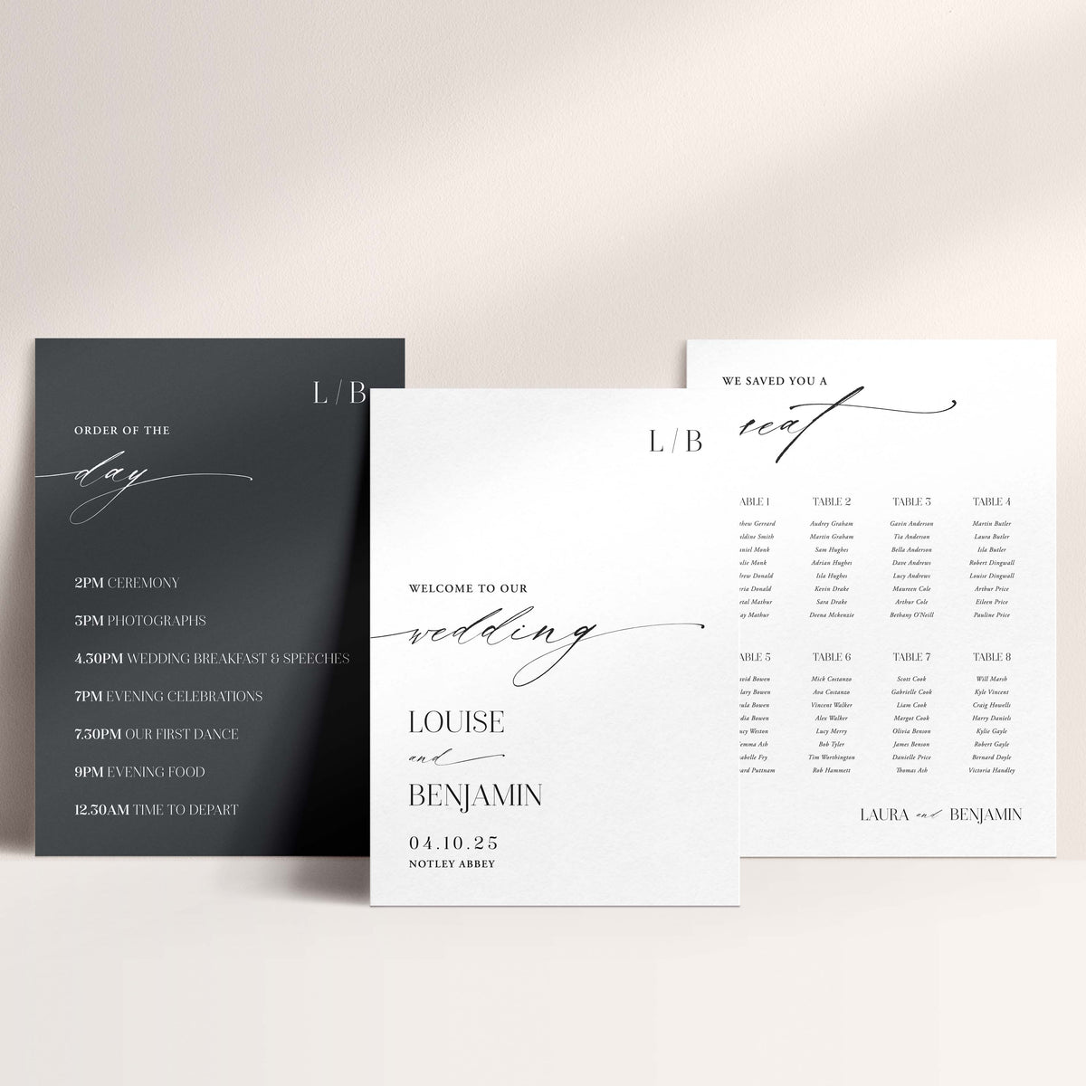 Chic & Modern Wedding Signs – Bundle & Save Today – Elle Bee Design Limited