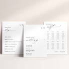 Contemporary Wedding Signage Bundle including Table Plan, Welcome Sign and Order of the Day Sign - Belgravia Collection, Elle Bee Design