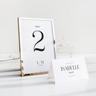 Monogram Table Number - Belgravia Collection, Elle Bee Design