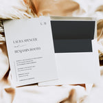 Modern Wedding Reception Invitation - Belgravia Collection, Elle Bee Design