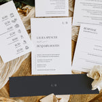 Modern Monogram Wedding Invitation Suite - Belgravia Collection, Elle Bee Design