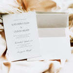 Classic Evening Wedding Invitation - Belmont Collection, Elle Bee Design