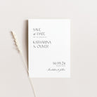 Modern Save the Date Card - Belmont Collection, Elle Bee Design