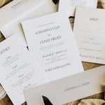 Classic Elegant Wedding Invitation Suite - Belmont Collection, Elle Bee Design