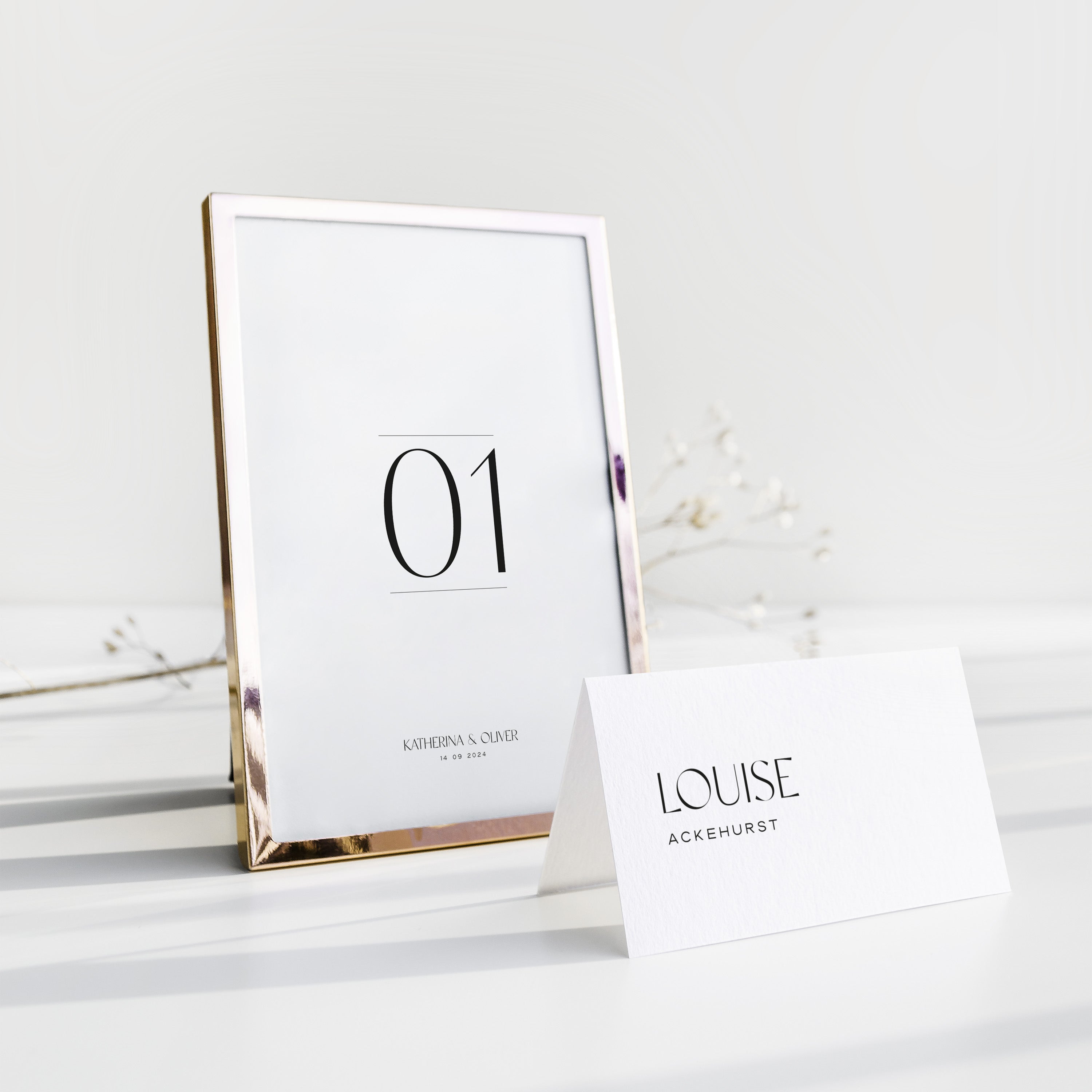 Modern Wedding Table Number - Belmont Collection, Elle Bee Design