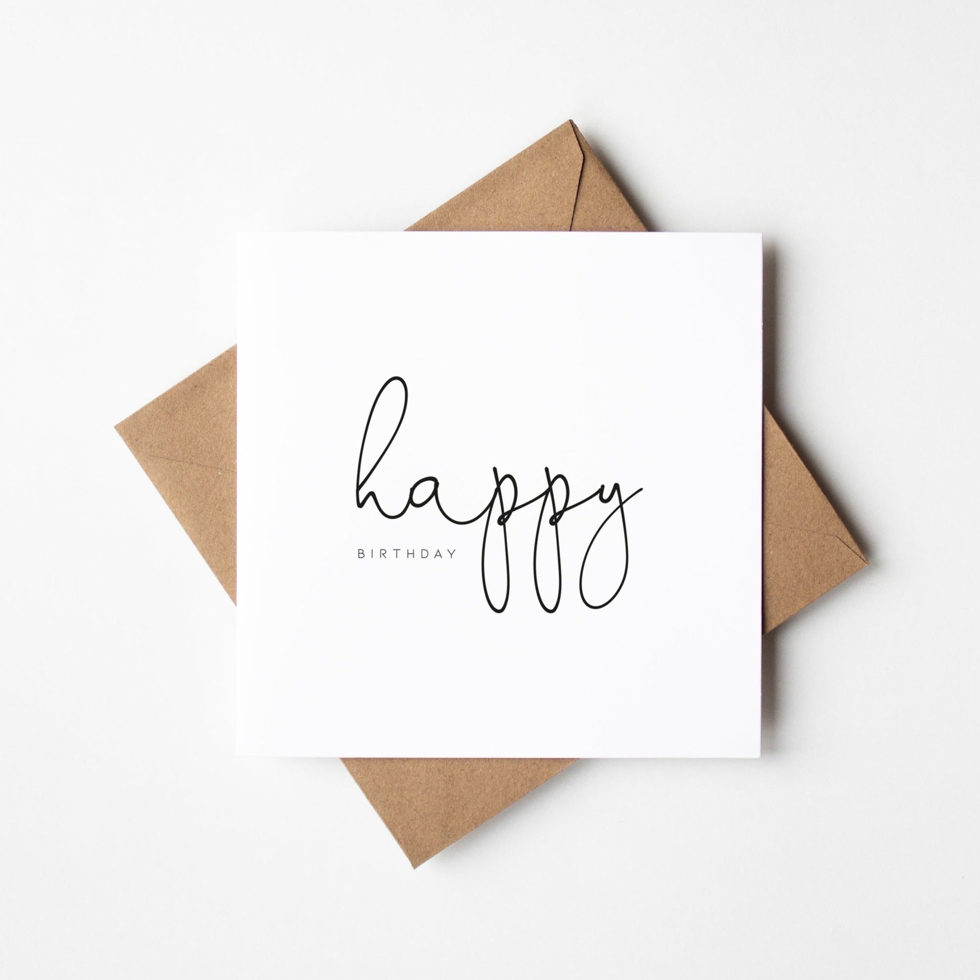 Simple Modern Birthday Card