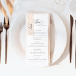 Blenheim - Wedding Menu Card