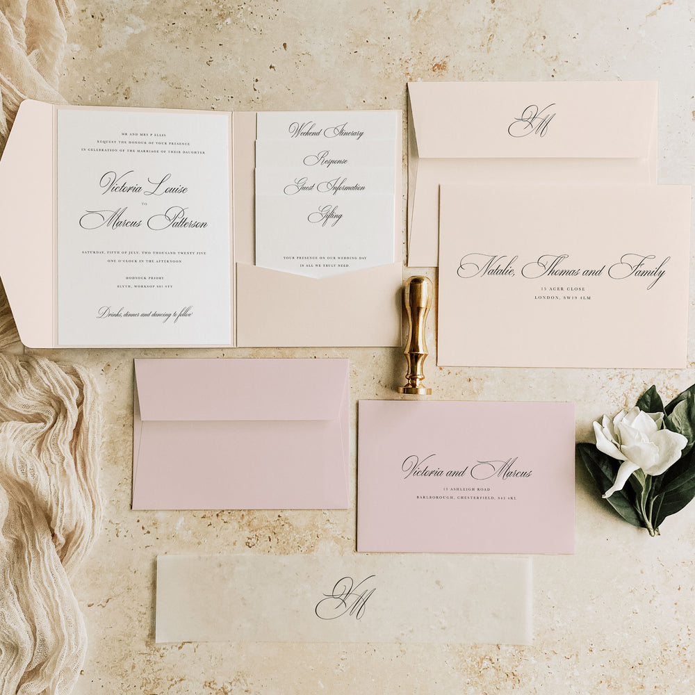 Blenheim - Pocketfold Wedding Invitation