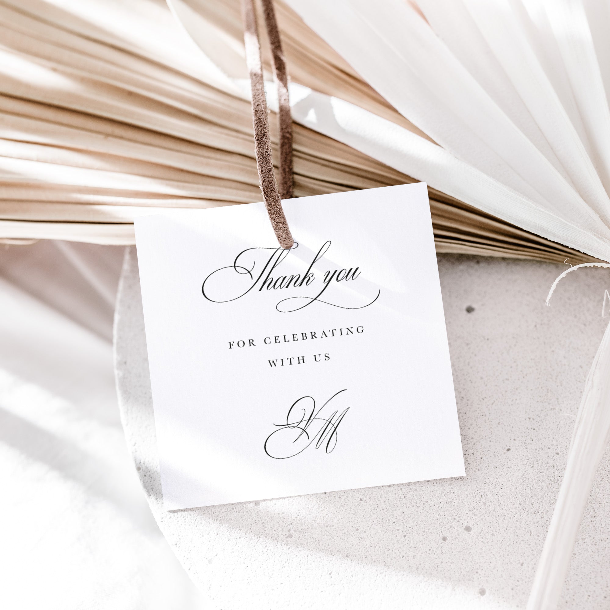 Calligraphy Elegant Wedding Favour Tags - Blenheim Collection, Elle Bee Design