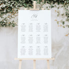 Traditional Calligraphy Monogram Wedding Table Plan - Blenheim Collection, Elle Bee Design