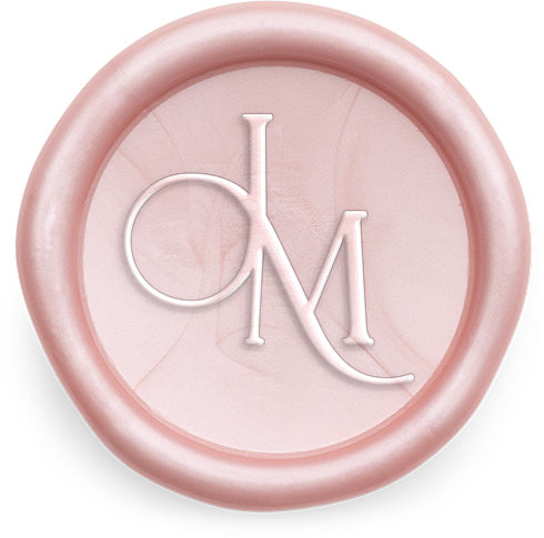 Blush Pink Wedding Wax Seal