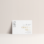 Foil Save the Date, Foil press save the date, luxury save the date, modern save the date, gold foil save the date, gold wedding stationery