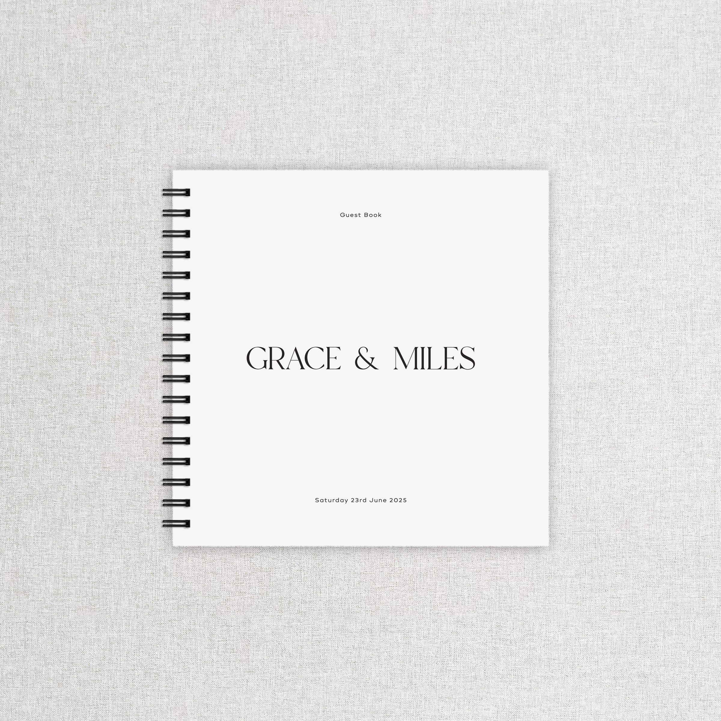 Modern Personalised Wedding Guest Book - Bond Street Collection, Elle Bee Design