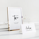 Modern Wedding Table Number Card - Bredon Collection, Elle Bee Design