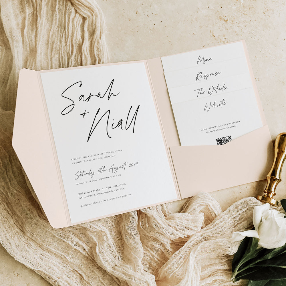 Brentwood - Pocketfold Wedding Invitation