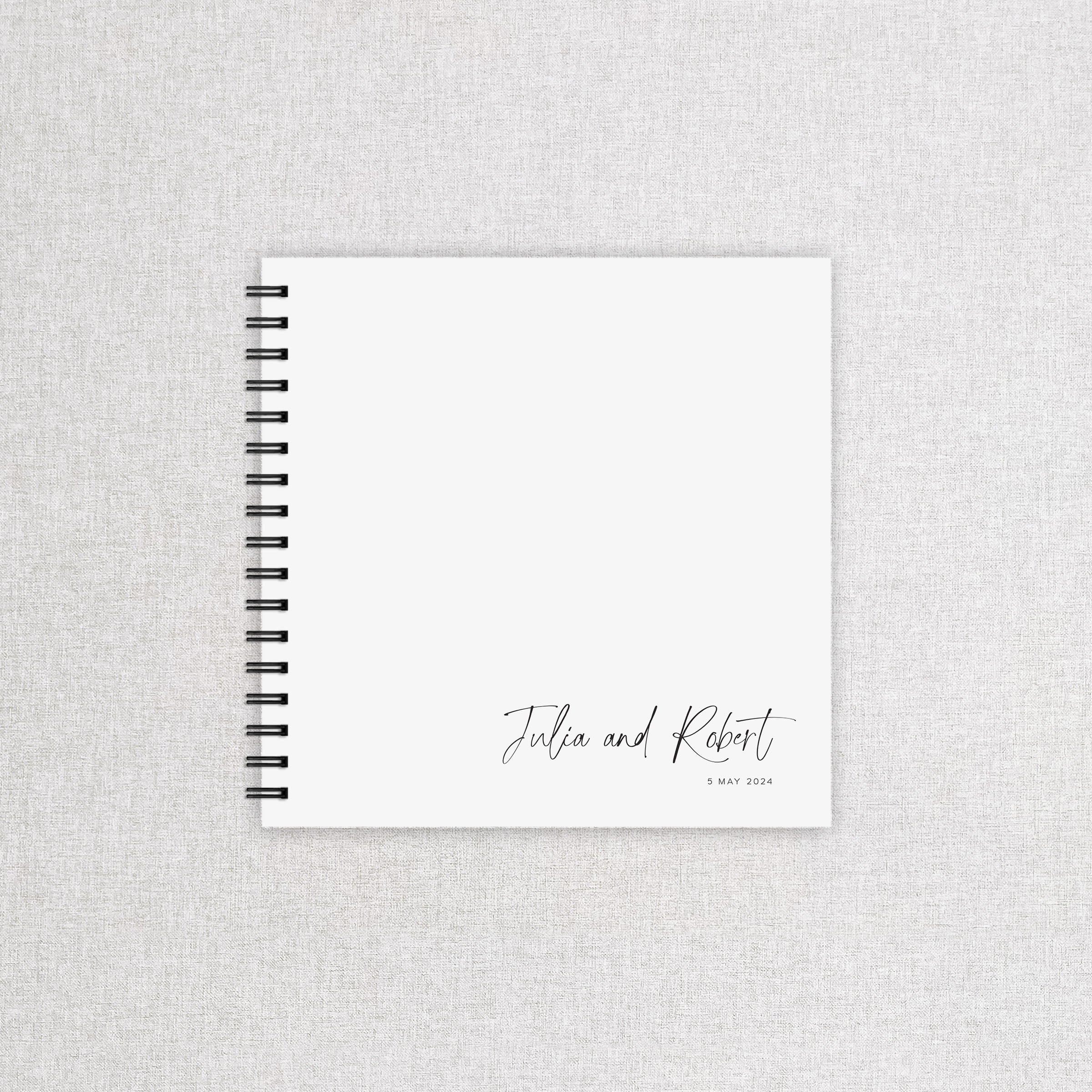 Simple Modern Wedding Guest Book - Broadway Collection, Elle Bee Design