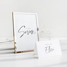 Modern Script Wedding Table Number - Broadway Collection, Elle Bee Design