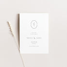 Elegant Monogram Save the Date Card - Burley Collection, Elle Bee Design