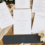 Modern Monogram Wedding Invitation Suite - Burley Collection, Elle Bee Design