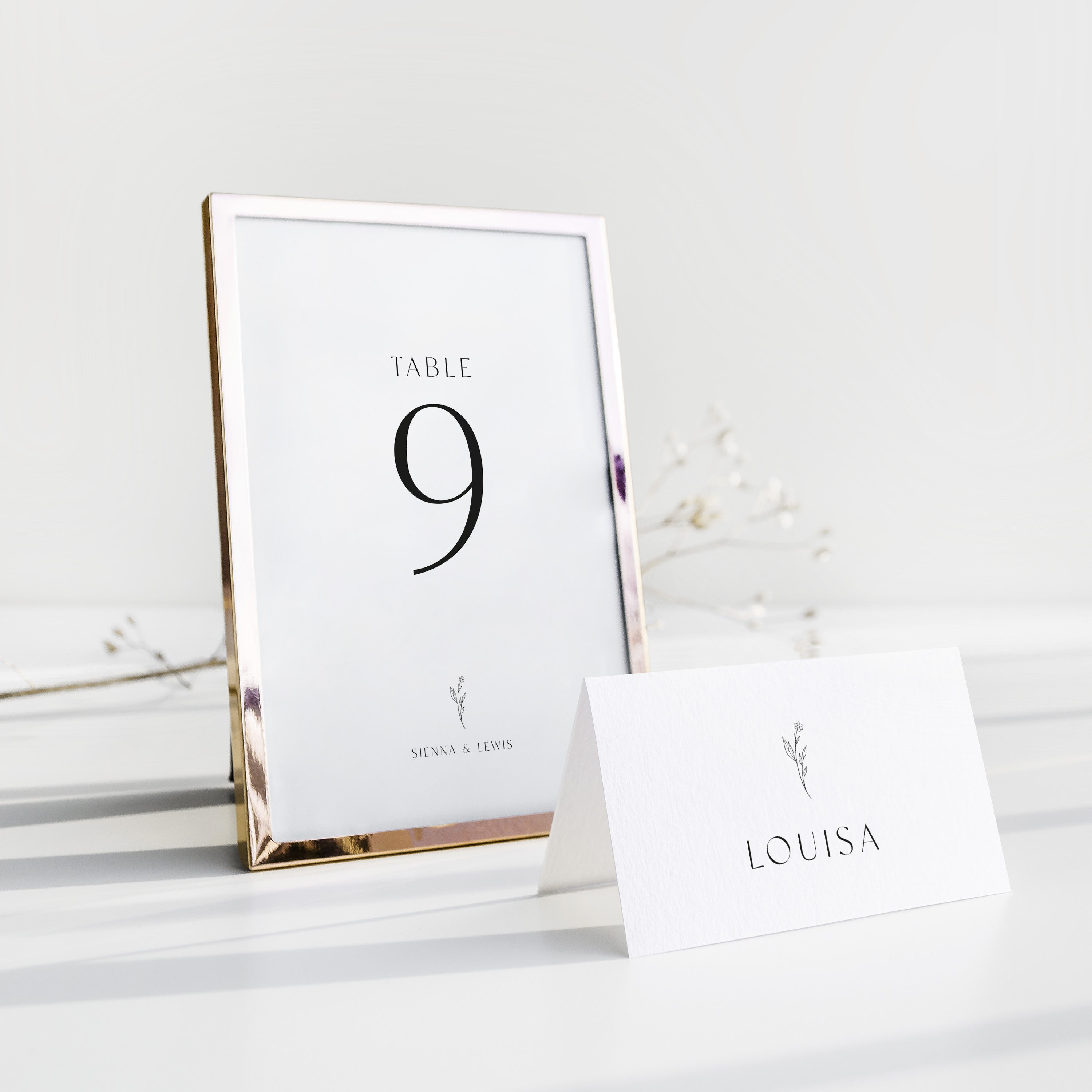 Modern Wedding Table Number - Burley Collection, Elle Bee Design