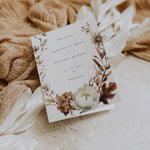 Autumn Wedding of Service Booklet - Burnt Oak Collection, Elle Bee Design