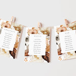 Autumn Wedding Table Plan Cards - Burnt Oak Collection, Elle Bee Design
