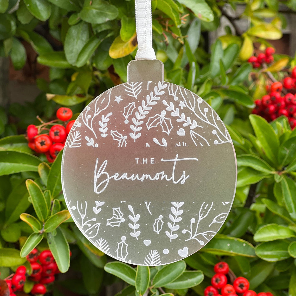 Personalised Household Christmas Bauble (CBB001C)