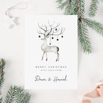 Personalised Deer Christmas Card Pack - Elle Bee Design