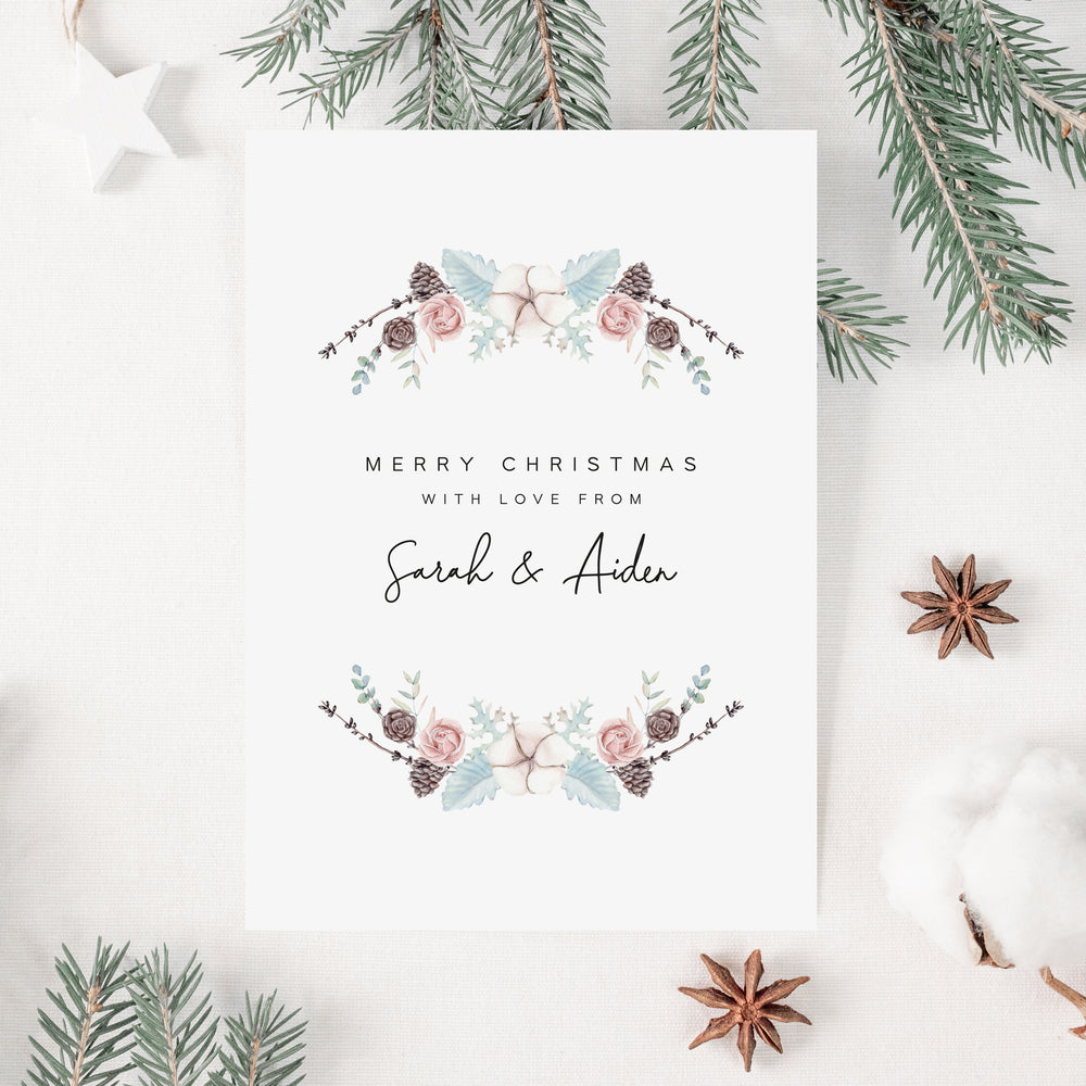 Floral Christmas Card Pack - Elle Bee Design